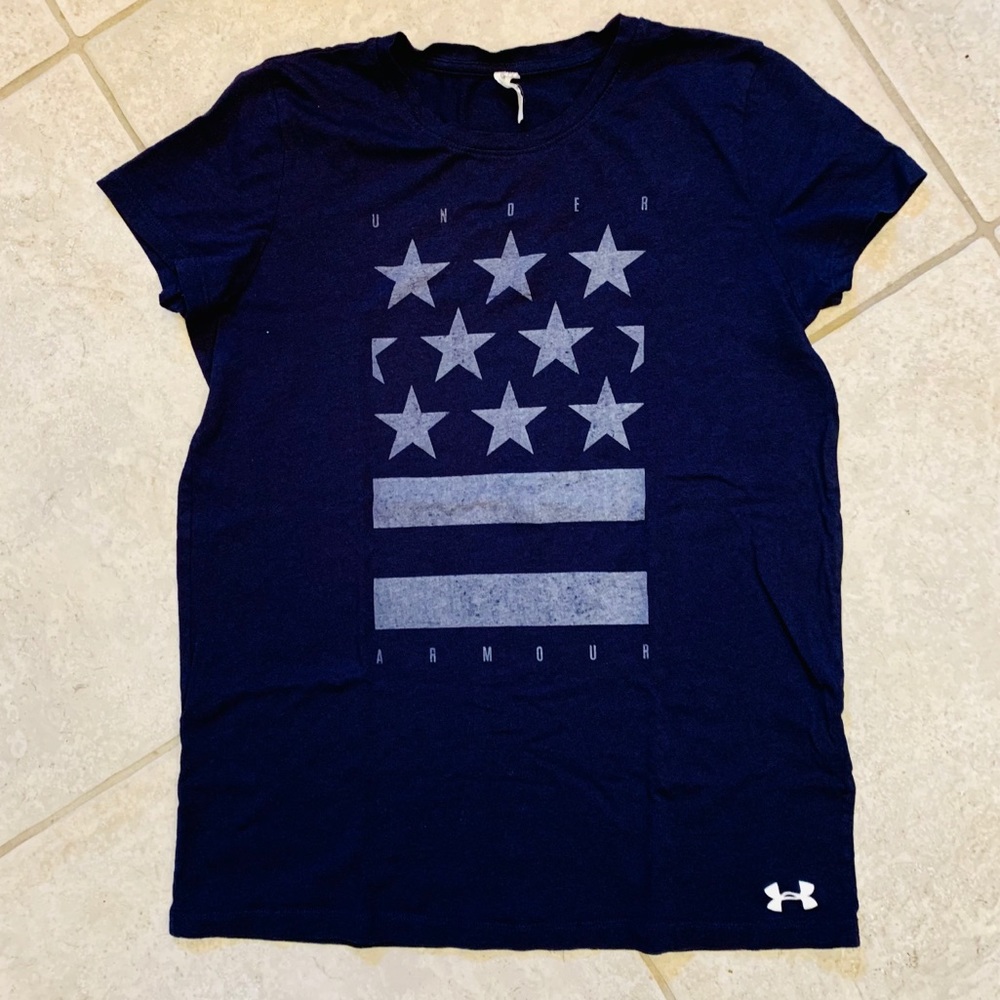 Under Armour stars & stripes heat gear tee
